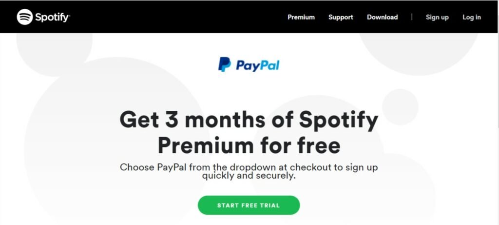 Spotify 3 month free trial